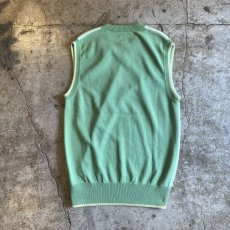 画像2: 【adidas】FREIZEIT KLUB DEAD STOCK V NECK COLOR KNIT VEST / Ladies M(L) (2)