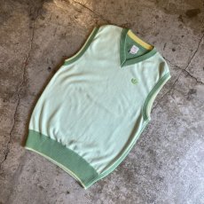 画像4: 【adidas】FREIZEIT KLUB DEAD STOCK V NECK COLOR KNIT VEST / Ladies M(L) (4)