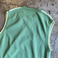 画像9: 【adidas】FREIZEIT KLUB DEAD STOCK V NECK COLOR KNIT VEST / Ladies M(L) (9)