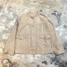 画像1: STAND COLLAR COTTON DESIGN JACKET / Mens M (1)