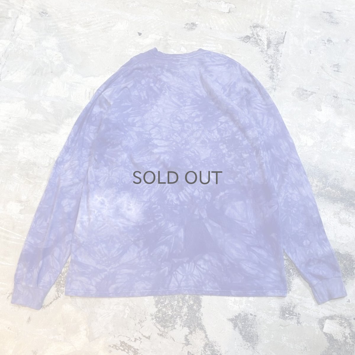 画像2: 90's OWL PRINTED TIE DYE PATTERN L/S TEE / Mens XXL (2)