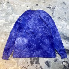 画像2: 90's OWL PRINTED TIE DYE PATTERN L/S TEE / Mens XXL (2)