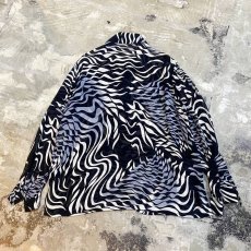 画像2: ARTISTIC GRAPHIC PATTERN L/S SHEER SHIRT / Mens M (2)