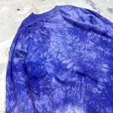 画像9: 90's OWL PRINTED TIE DYE PATTERN L/S TEE / Mens XXL (9)