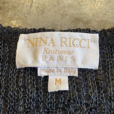 画像10: 【NINA RICCI】MOHAIR DESIGN KNIT N/S TOPS / Ladies M / MADE IN ITALY  (10)