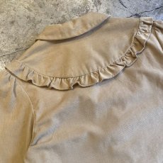 画像9: FRILL DESIGN CORDUROY L/S  BLOUSE / Ladies M (9)