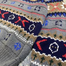 画像6: 90's【GAP】BORDER KNITTING PATTERN SWEATER / Mens L(XL) (6)