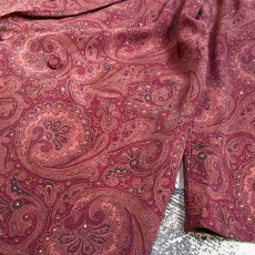 画像6: PAISLEY PATTERN DOUBLE BREASTED JACKET / Mens M (6)