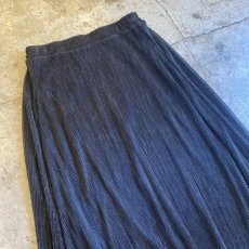 画像3: BLACK COLOR GLITTER DESIGN LONG SKIRT / W25~W30 (3)