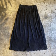 画像2: BLACK COLOR GLITTER DESIGN LONG SKIRT / W25~W30 (2)