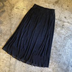 画像4: BLACK COLOR GLITTER DESIGN LONG SKIRT / W25~W30 (4)