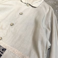 画像4: NATIVE EMBROIDERY DESIGN LINEN JACKET / Mens M (4)