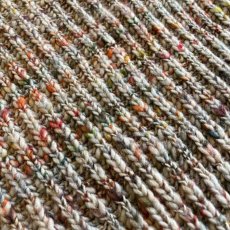 画像10: MIX COLOR PATTERN V NECK OVER DESIGN KNIT VEST / Ladies L (10)