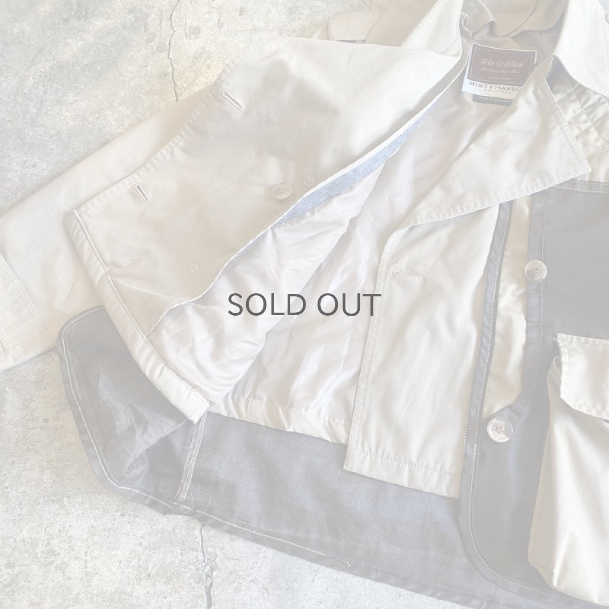 画像7: 【Wiz&Witch】"UNITED" LAYER VEST SHORT TRENCH JACKET / OS (7)