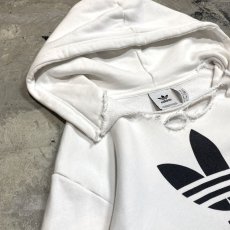 画像3: 【adidas】TREFOIL LOGO DAMAGE SWEAT HOODIE / Mens M (3)