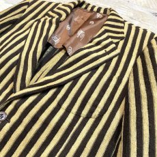 画像4: OLD STRIPE PATTERN 2B TAILORED JACKET / Mens L (4)