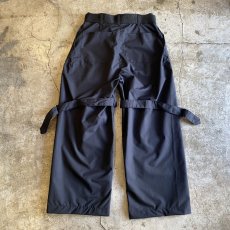 画像2: 【WONDERGROUND】NEO BONDAGE NYLON WIDE PANTS / OS / BLACK (2)