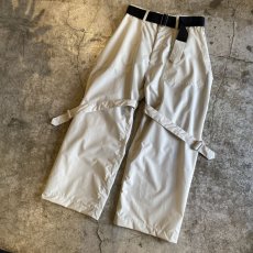 画像4: 【WONDERGROUND】NEO BONDAGE NYLON WIDE PANTS / OS / WHITE (4)