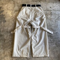 画像2: 【WONDERGROUND】NEO BONDAGE NYLON WIDE PANTS / OS / WHITE (2)