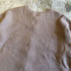 画像10: BROWN COLOR CHINA DESIGN KNIT CARDIGAN / Ladies L (10)