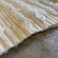 画像10: WHITE COLOR FRINGE DESIGN KNIT SWEATER / Ladies M / MADE IN USA (10)