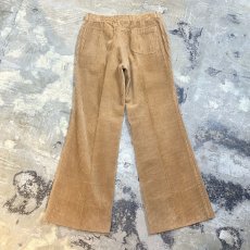 画像2: BIEGE COLOR FLARE SILHOUETTE CORDUROY PANTS / W30 (2)