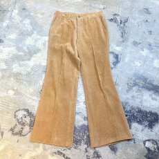 画像1: BIEGE COLOR FLARE SILHOUETTE CORDUROY PANTS / W30 (1)