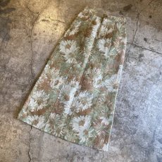 画像4: FLORAL PATTERN JACQUARD BACK SLIT DESIGN SKIRT / W24 (4)