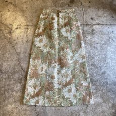 画像1: FLORAL PATTERN JACQUARD BACK SLIT DESIGN SKIRT / W24 (1)