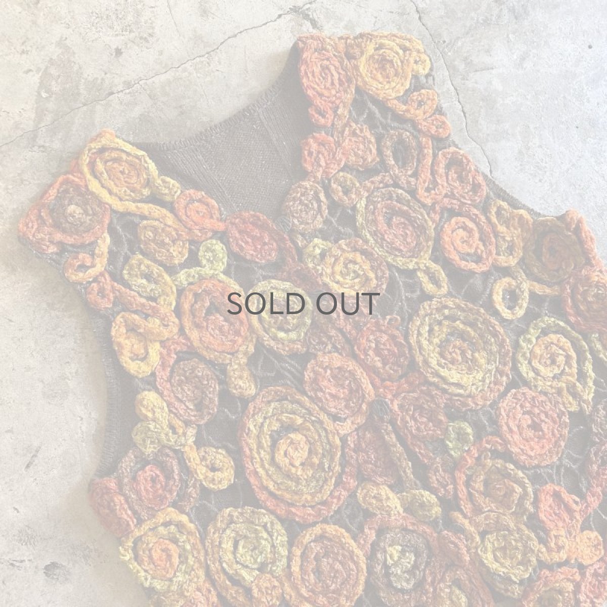 画像3: OLD HAND MALL KNIT COLOR DESIGN VEST / Ladies M (3)