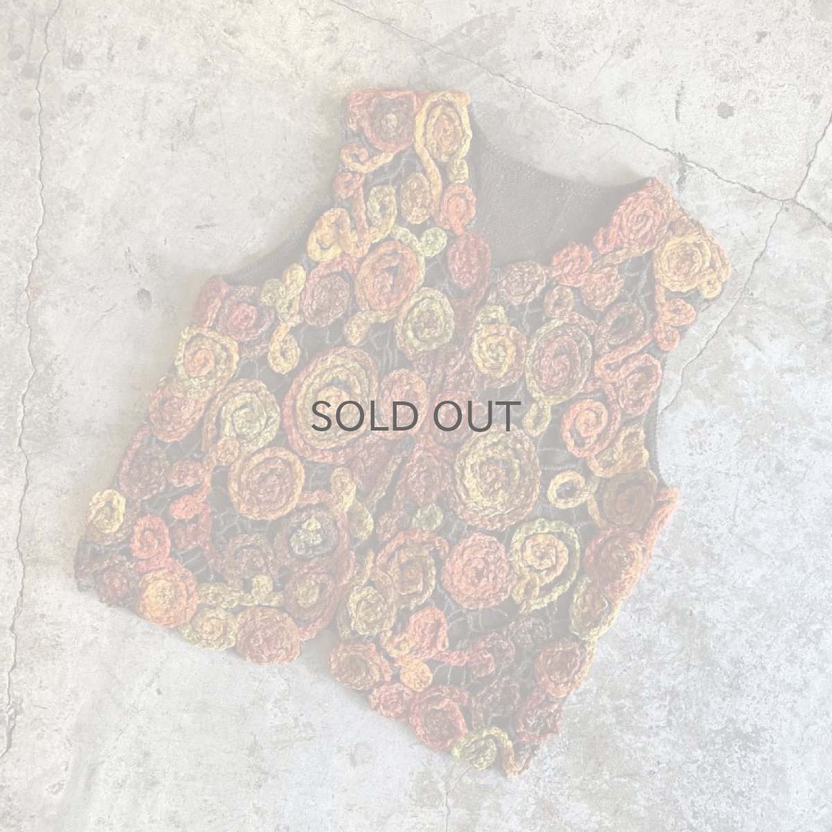 画像4: OLD HAND MALL KNIT COLOR DESIGN VEST / Ladies M (4)