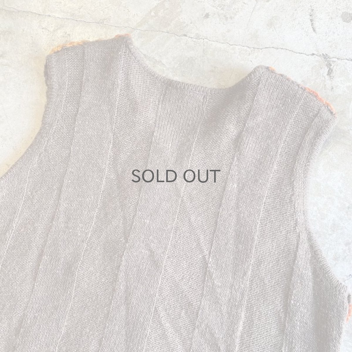 画像9: OLD HAND MALL KNIT COLOR DESIGN VEST / Ladies M (9)