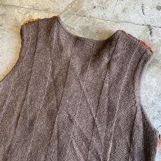 画像9: OLD HAND MALL KNIT COLOR DESIGN VEST / Ladies M (9)