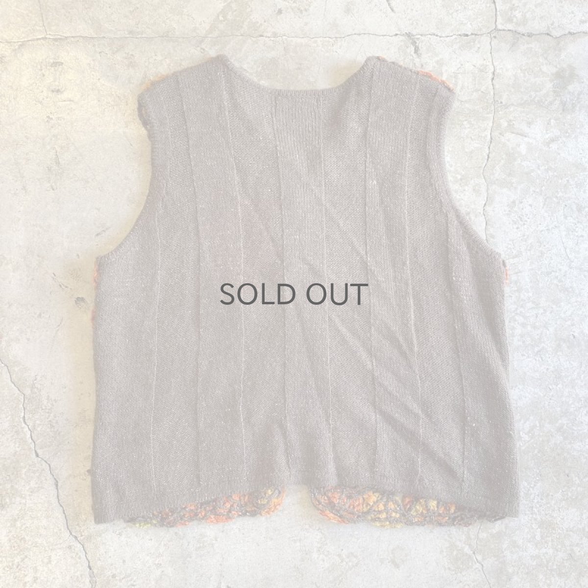 画像2: OLD HAND MALL KNIT COLOR DESIGN VEST / Ladies M (2)