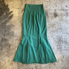 画像2: GREEN COLOR MERMAID DESIGN SKIRT / W26~W27 (2)