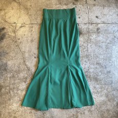 画像1: GREEN COLOR MERMAID DESIGN SKIRT / W26~W27 (1)