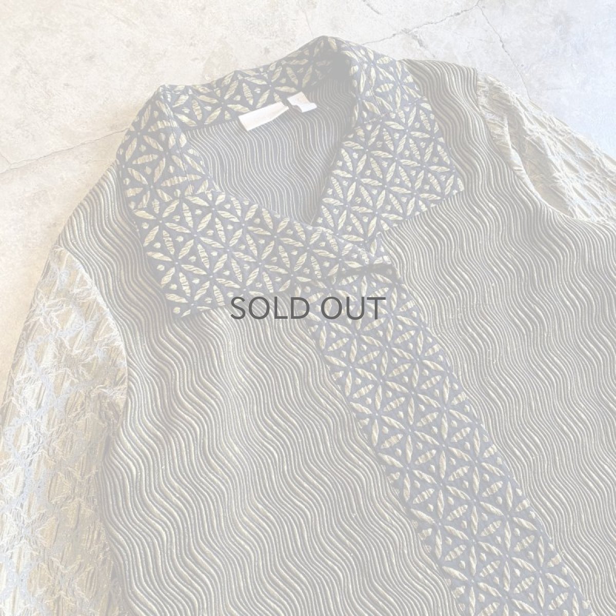 画像3: ALL OVER EMBROIDERY PATTERN DESIGN JACKET / Ladies L (3)