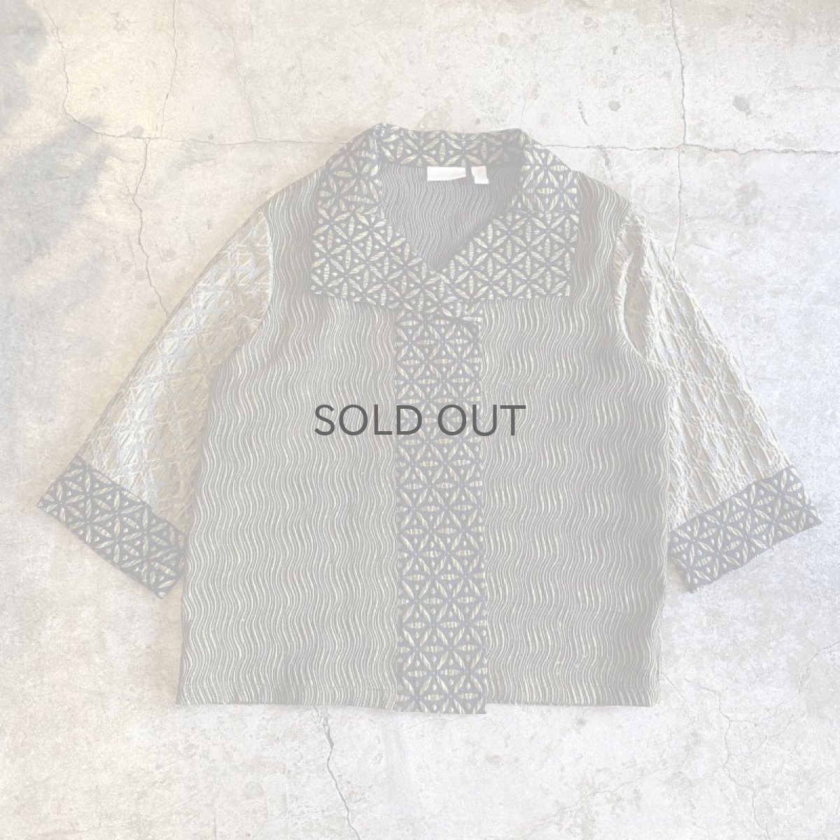 画像1: ALL OVER EMBROIDERY PATTERN DESIGN JACKET / Ladies L (1)