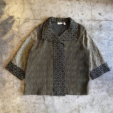 画像1: ALL OVER EMBROIDERY PATTERN DESIGN JACKET / Ladies L (1)