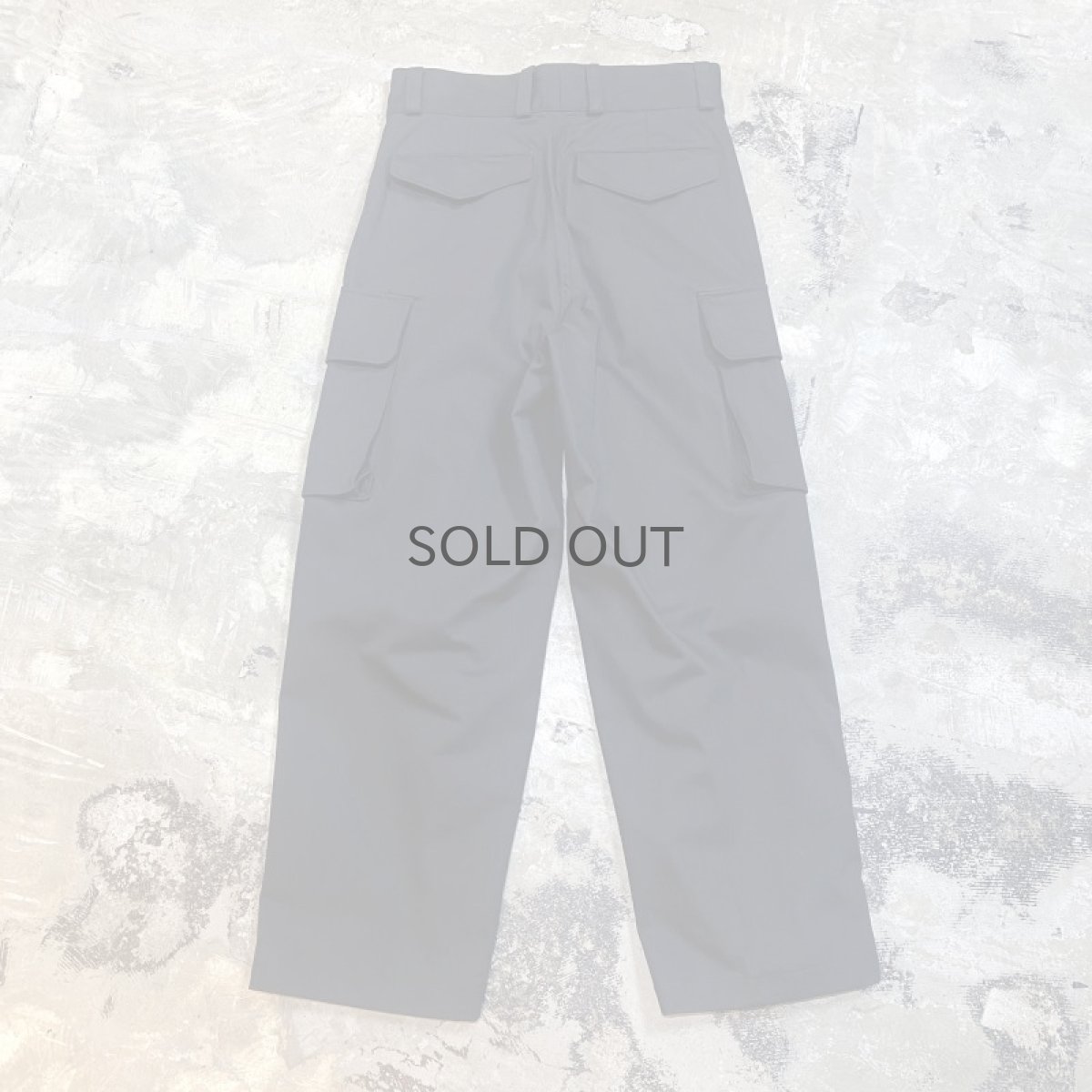 画像2: BLACK COLOR EURO MILITARY CARGO PANTS / W29 (2)