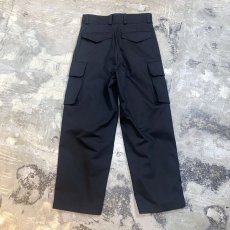 画像2: BLACK COLOR EURO MILITARY CARGO PANTS / W30 (2)