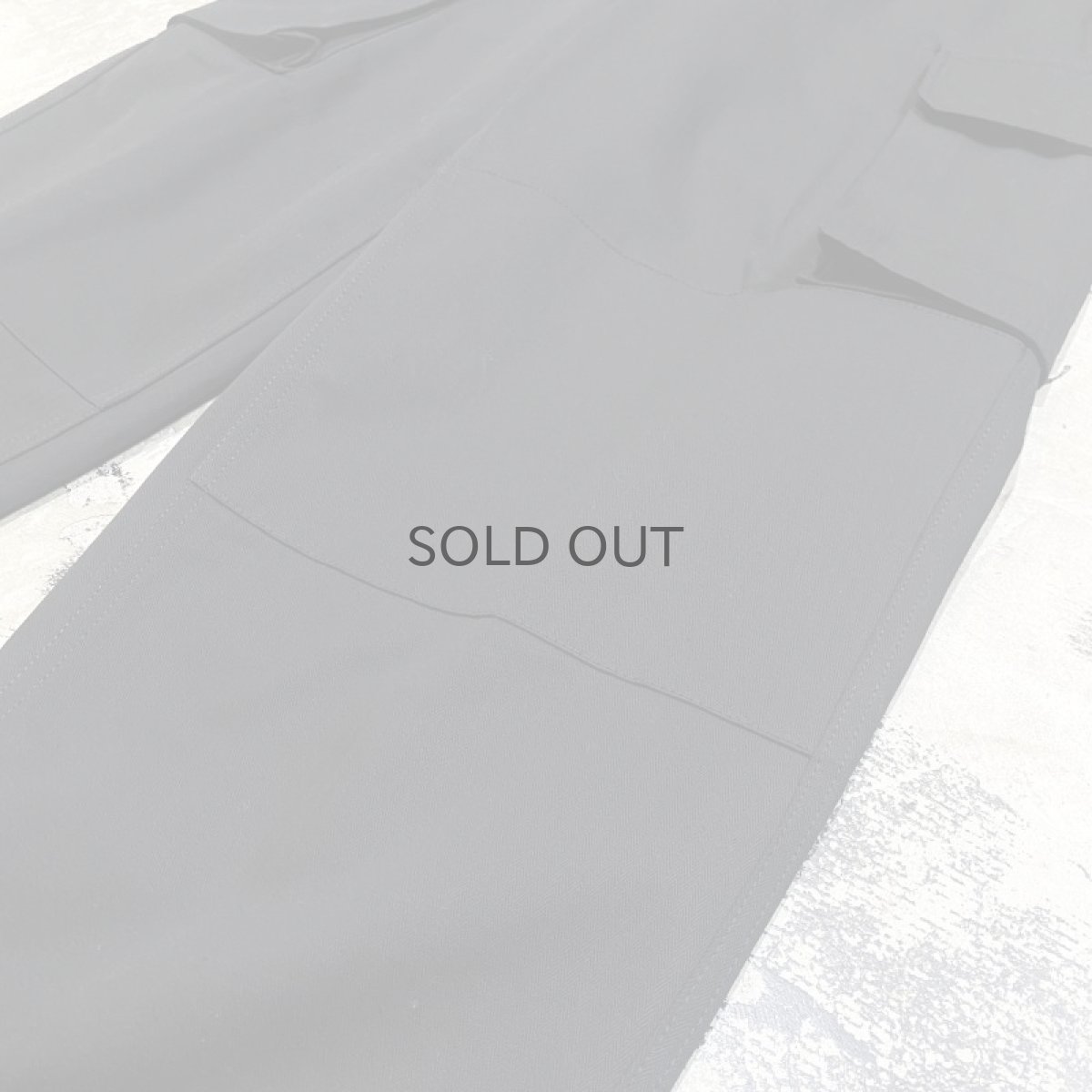 画像6: BLACK COLOR EURO MILITARY CARGO PANTS / W29 (6)