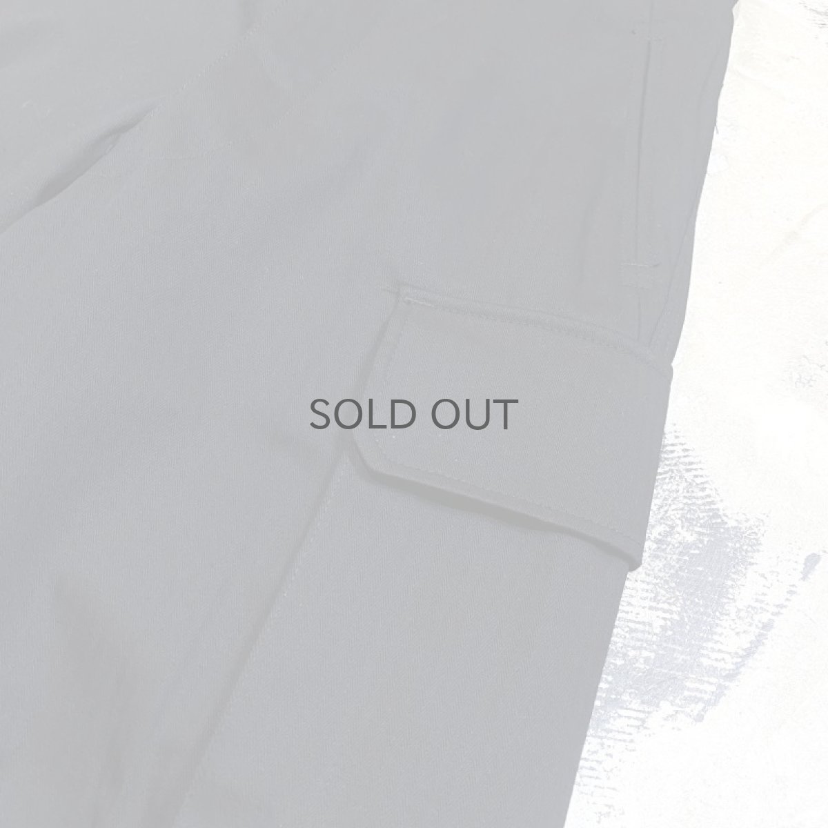 画像4: BLACK COLOR EURO MILITARY CARGO PANTS / W29 (4)