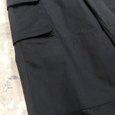 画像5: BLACK COLOR EURO MILITARY CARGO PANTS / W30 (5)