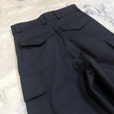 画像9: BLACK COLOR EURO MILITARY CARGO PANTS / W30 (9)