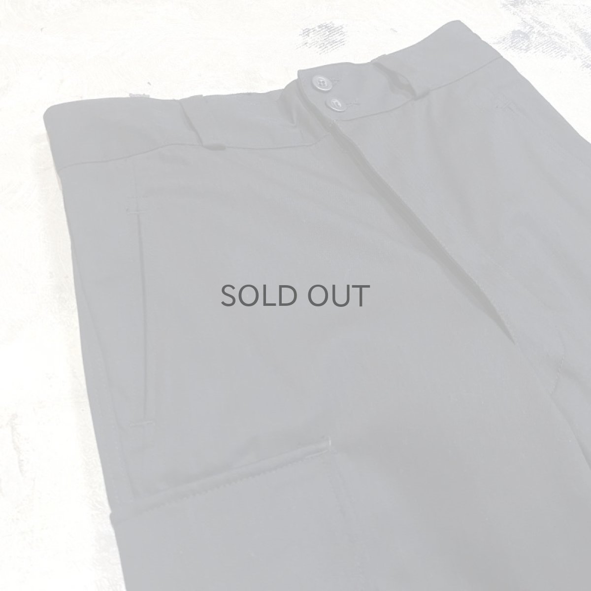 画像3: BLACK COLOR EURO MILITARY CARGO PANTS / W29 (3)