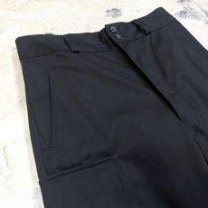 画像3: BLACK COLOR EURO MILITARY CARGO PANTS / W29 (3)