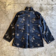 画像2: OLD ALL OVER PATTERN DESIGN CHINA JACKET / Ladies M (2)