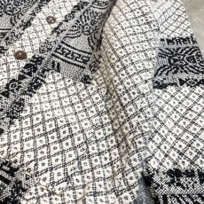 画像6: ALL OVER NATIVE PATTERN RUG JACKET / Mens XL (6)