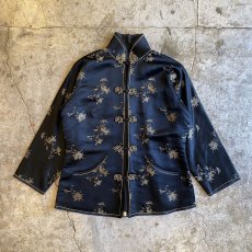 画像1: OLD ALL OVER PATTERN DESIGN CHINA JACKET / Ladies M (1)